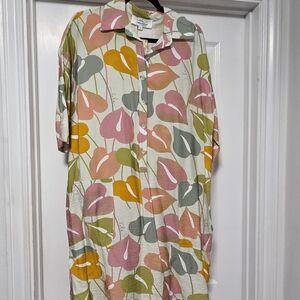 Dress Print Button-Up Shirt